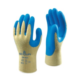 Showa GP-KV1 Yellow Kevlar Gloves, Size 10, Latex Coating SHO320