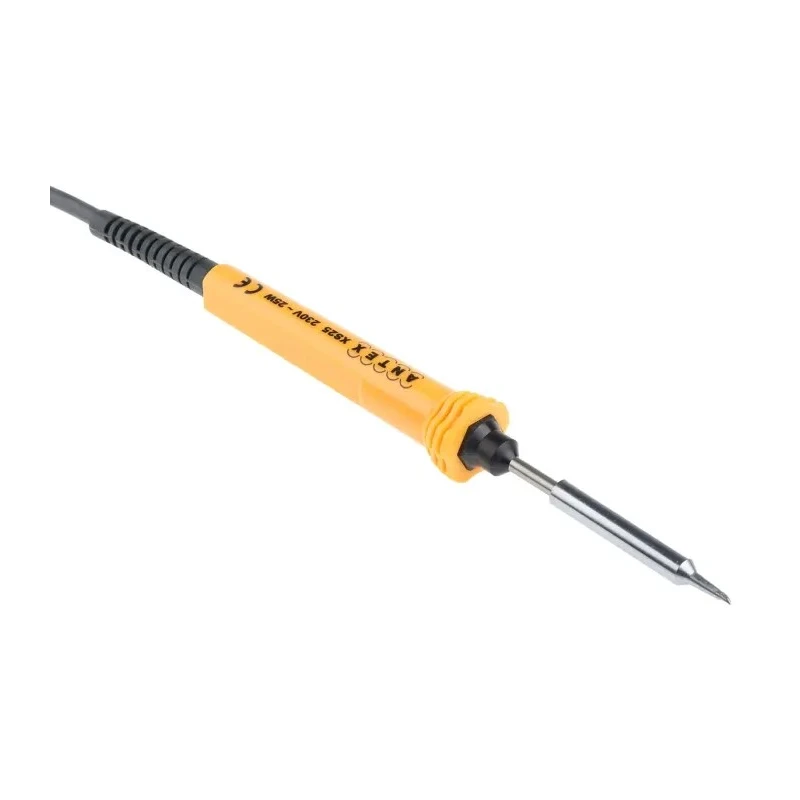 Antex Electronics Electric Soldering Iron 230V, 25W, Silicone Cable, UK Plug S58J470