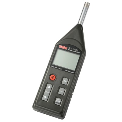 RS PRO Data Logging Sound Level Meter 30 dB–130 dB, 31.5 Hz–8 kHz, USB, LCD Display, IEC 61672-1 Class 2 SLM1352P