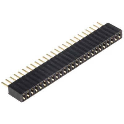HARWIN M52 Series Straight Through Hole PCB Socket, 25-Contact, Single Row, 1.27 mm Pitch, Solder, Nylon Housing M52-5002545