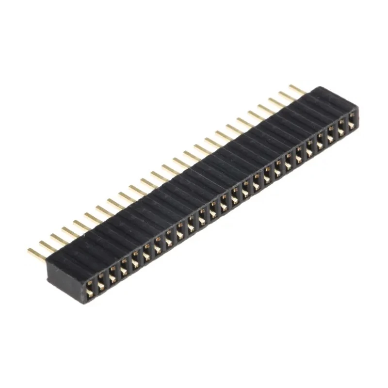 HARWIN M52 Series Straight Through Hole PCB Socket, 25-Contact, Single Row, 1.27 mm Pitch, Solder, Nylon Housing M52-5002545