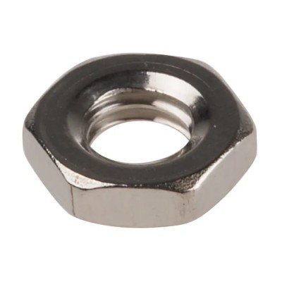 RS PRO Plain Stainless Steel Hex Nut M4 Half DIN 439 122-4401