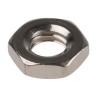 RS PRO Plain Stainless Steel Hex Nut M4 Half DIN 439 122-4401