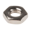 RS PRO Plain Stainless Steel Hex Nut M4, Half Height, DIN 439B 122-4409