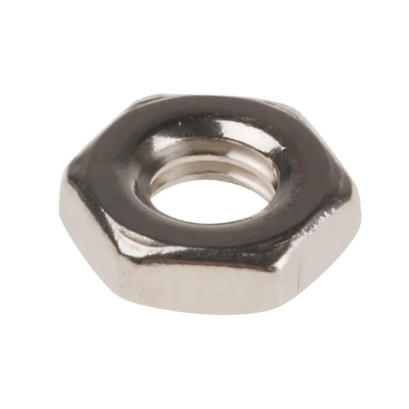RS PRO Plain Stainless Steel Hex Nut M4, Half Height, DIN 439B 122-4409