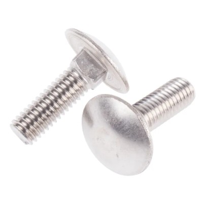 RS PRO Stainless Steel Coach Bolt, M6 x 20 mm, Square Neck, DIN 603, Plain Finish, A2 Grade 122-4417
