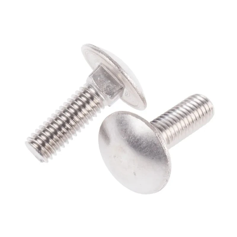 RS PRO Stainless Steel Coach Bolt, M6 x 20 mm, Square Neck, DIN 603, Plain Finish, A2 Grade 122-4417