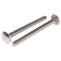 RS PRO Plain Stainless Steel Coach Bolt M8 x 90 mm, A2 Grade, Square Neck, DIN 603, 122-4433
