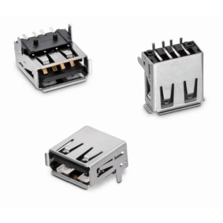 Wurth Elektronik Straight Surface Male USB Type A Connector, USB 2.0, 1 Port, 30V, 1.5A, WR-COM Series 629104151021