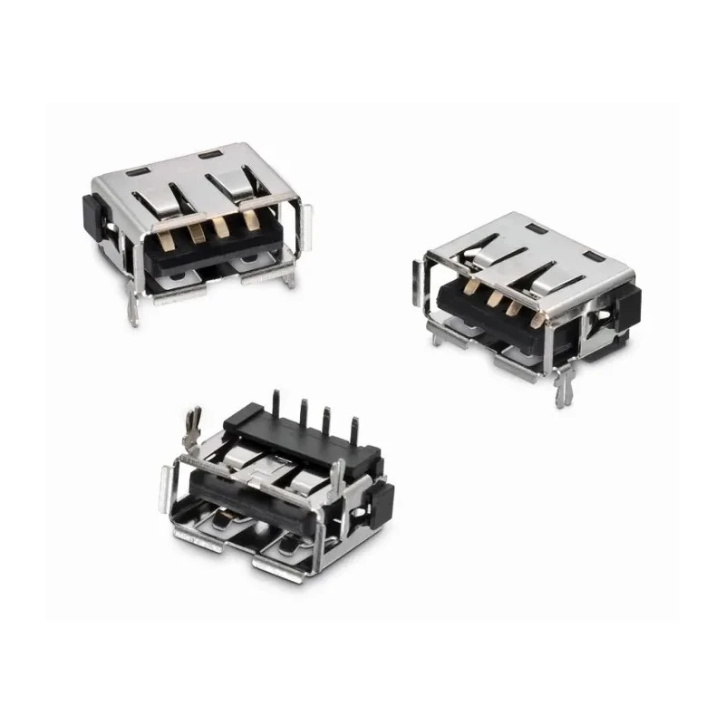 Wurth Elektronik Straight USB 2.0 Type A Female Through Hole Connector 1 Port, 1.5A, 30V 614104150121