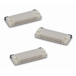 Wurth Elektronik WR-FPC 0.5 mm Pitch 10 Way Horizontal Female FPC Connector ZIF Bottom Contact 687110149022