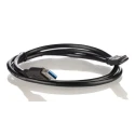 Wurth Elektronik IC Socket USB Cable, Male USB Type C to Male USB Type A, 3.1 USB, Black, 1 m 632910731131