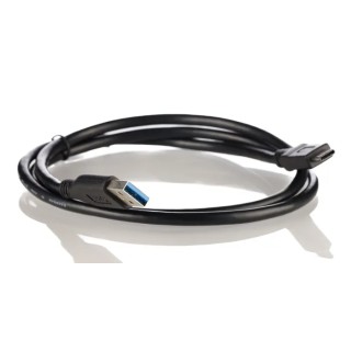 Wurth Elektronik IC Socket USB Cable, Male USB Type C to Male USB Type A, 3.1 USB, Black, 1 m 632910731131