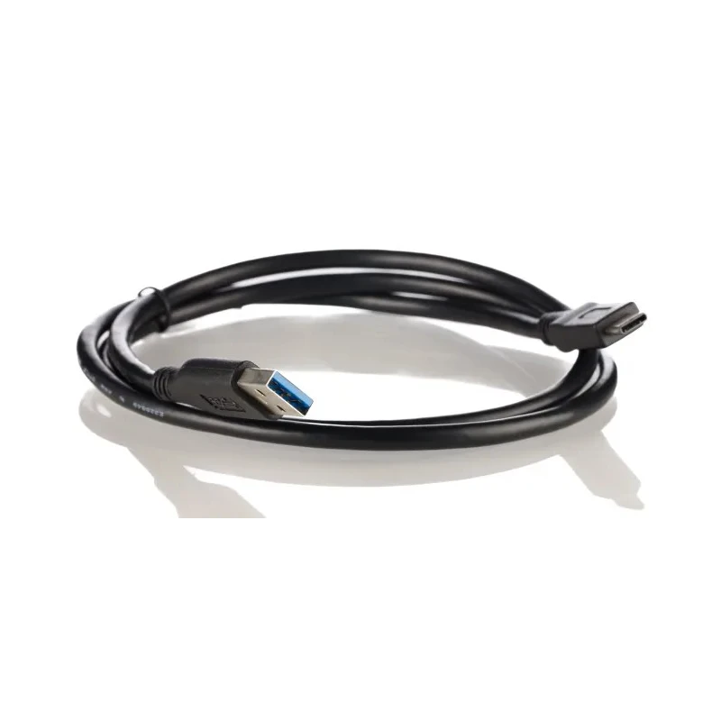 Wurth Elektronik IC Socket USB Cable, Male USB Type C to Male USB Type A, 3.1 USB, Black, 1 m 632910731131