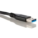 Wurth Elektronik IC Socket USB Cable, Male USB Type C to Male USB Type A, 3.1 USB, Black, 1 m 632910731131