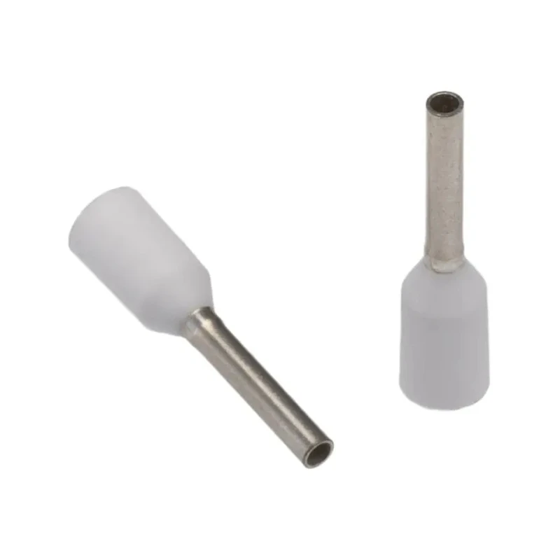 JST Insulated Crimp Bootlace Ferrule, 8 mm Pin Length, 1 mm Pin Diameter, Polypropylene, White, FTR0.5-8