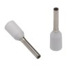 JST Insulated Crimp Bootlace Ferrule, 8 mm Pin Length, 1 mm Pin Diameter, Polypropylene, White, FTR0.5-8