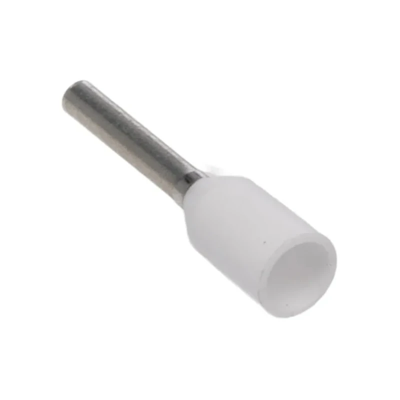 JST Insulated Crimp Bootlace Ferrule, 8 mm Pin Length, 1 mm Pin Diameter, Polypropylene, White, FTR0.5-8