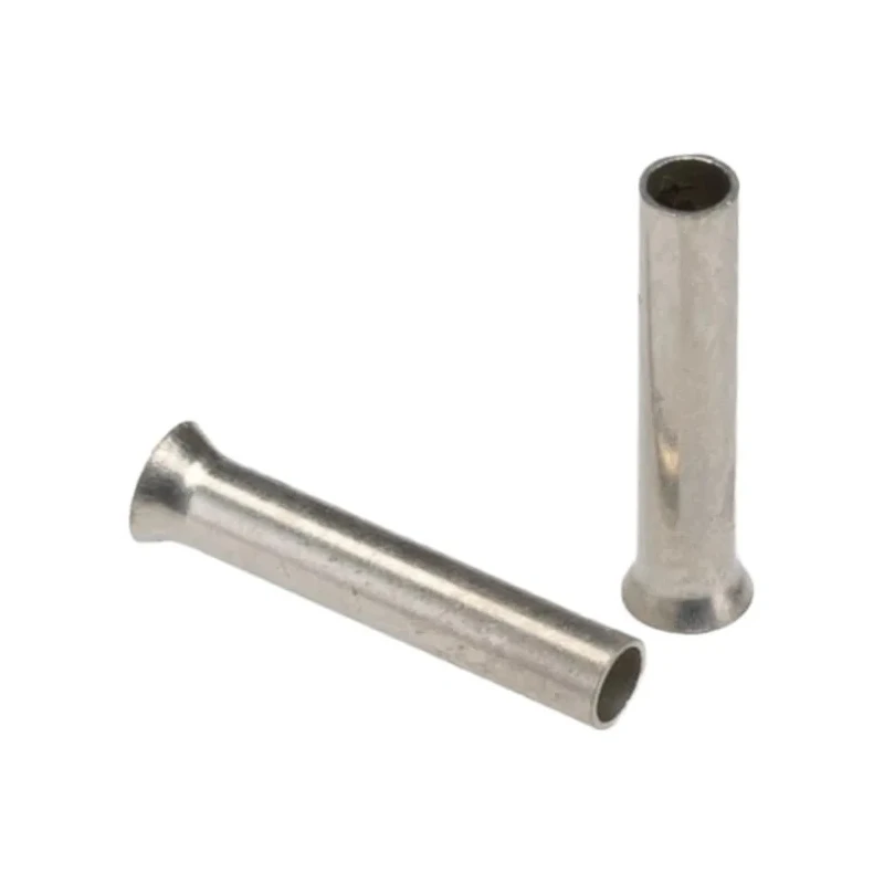 JST WE1-10 Uninsulated Crimp Bootlace Ferrule, 10 mm Pin Length, 1.4 mm Pin Diameter, Copper, 18 AWG