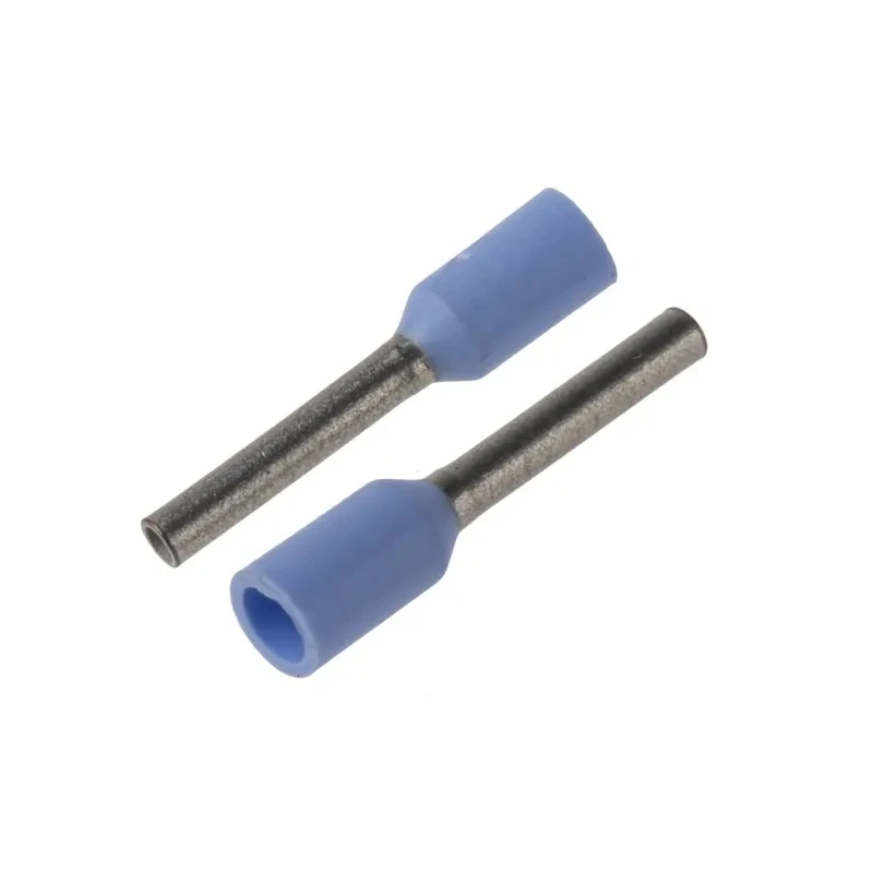 JST GWE Insulated Crimp Bootlace Ferrule 0.8mm Pin Diameter, 6mm Pin Length, Polypropylene, Light Blue, 24 AWG, GWE0.25-6