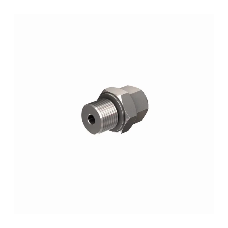 Turck CF-M Series Compression Fitting for Temperature Sensor, 6 mm Probe, G1/4" Male Thread, Stainless Steel CF-M-6-G1/4-A4