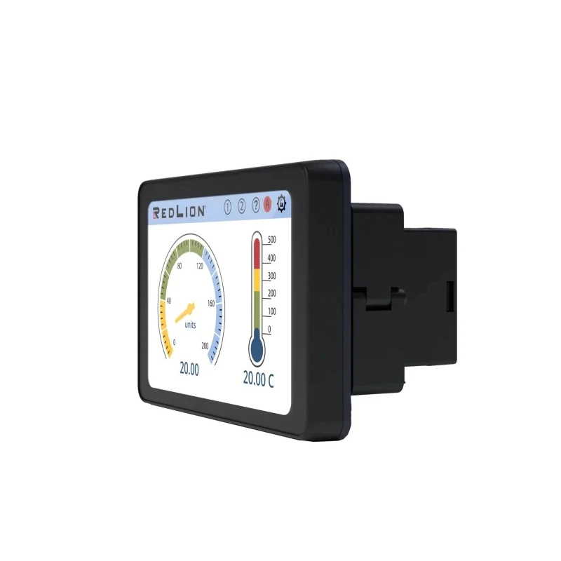 Red Lion Digital Panel Multifunction Meter PM500D0400800F00, 4.3 in TFT LCD, Digital Signal Input, Touchscreen, 45 mm x 96 mm