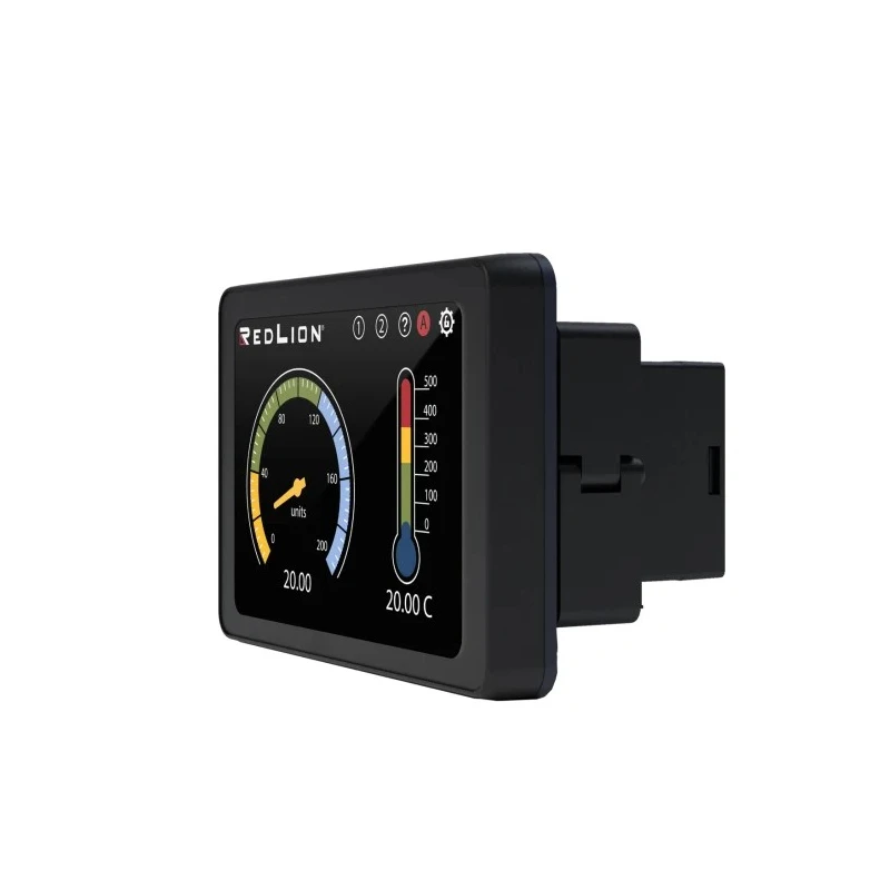 Red Lion Digital Panel Multifunction Meter PM500D0400800F00, 4.3 in TFT LCD, Digital Signal Input, Touchscreen, 45 mm x 96 mm