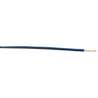 RS PRO Blue, Black Hook Up Wire 57 x 0.15 mm 30 m PVC 600V Flame Retardant 122-5865