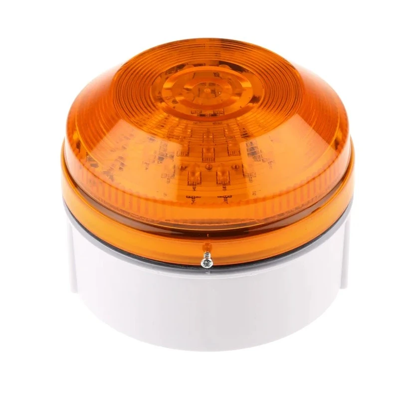 Moflash LED195 Series Amber Beacon 30V AC/DC Flashing Rear, LED Bulb, IP65 LED195-02WH-01
