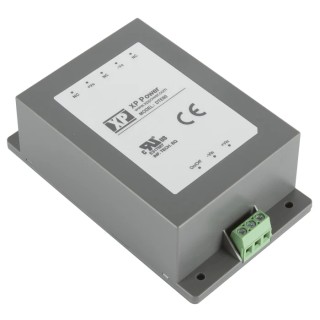 XP Power DC-DC Converter 60W, 18–75V DC Input, 12V DC 5A Output, Chassis Mount, 8-Pin, High Efficiency DTE60