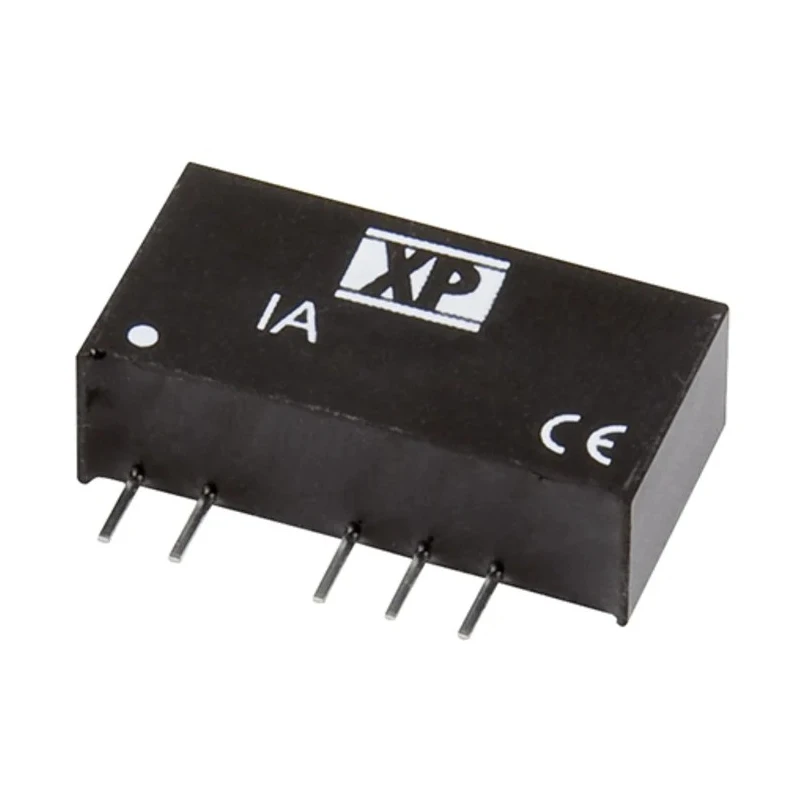 XP Power IA2412S Isolated DC-DC Converter, 12V DC Output, 600mA, Dual Output, 1W Through-Hole SIP Module, -40°C to 85°C
