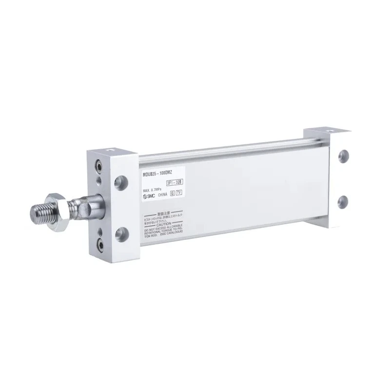 SMC Pneumatic Piston Rod Cylinder, 100 mm Stroke, Double Acting, Aluminium Alloy Body, MU Series MDUB25-100DMZ