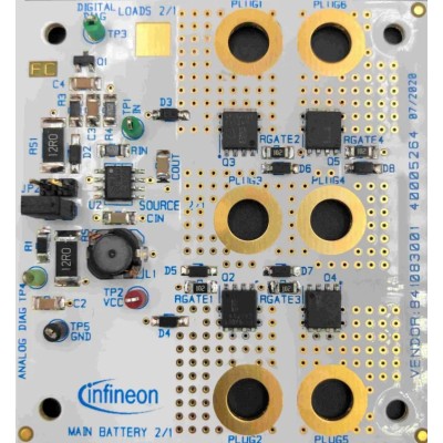 Infineon Board B2B MOSFET Evaluation Board for Automotive Relays, Power Distribution, Battery Switch, 12V AUIR3241S