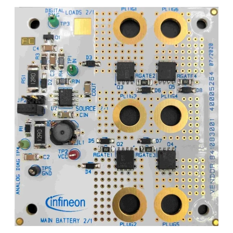 Infineon Board B2B MOSFET Evaluation Board for Automotive Relays, Power Distribution, Battery Switch, 12V AUIR3241S