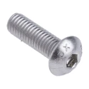 RS PRO Bright Zinc Stainless Steel Hex Socket Cap Screw M5 x 16 mm ISO 7380 Grade 10.9 232-8243