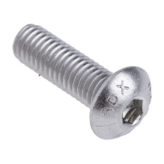 RS PRO Bright Zinc Stainless Steel Hex Socket Cap Screw M5 x 16 mm ISO 7380 Grade 10.9 232-8243