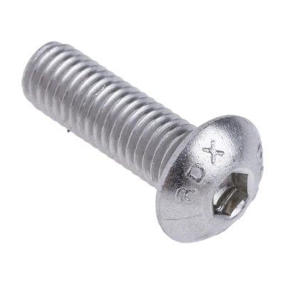 RS PRO Bright Zinc Stainless Steel Hex Socket Cap Screw M5 x 16 mm ISO 7380 Grade 10.9 232-8243