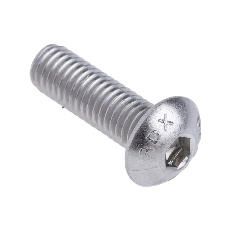 RS PRO Bright Zinc Stainless Steel Hex Socket Cap Screw M5 x 16 mm ISO 7380 Grade 10.9 232-8243