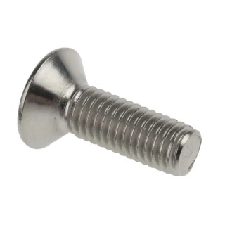 RS PRO Plain Stainless Steel Hex Socket Countersunk Screw M5 x 16 mm 232-8423