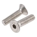 RS PRO Plain Stainless Steel Hex Socket Countersunk Screw M5 x 20 mm 232-8439