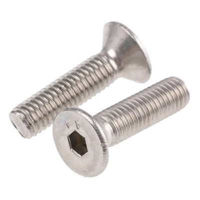 RS PRO Plain Stainless Steel Hex Socket Countersunk Screw M5 x 20 mm 232-8439