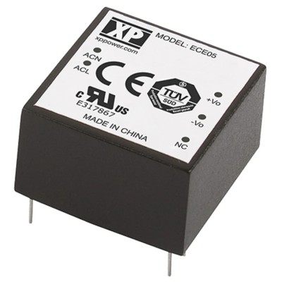 XP Power ECE05US09 Switching Power Supply, 9V DC, 5 W, PCB Mount, 264V AC Input