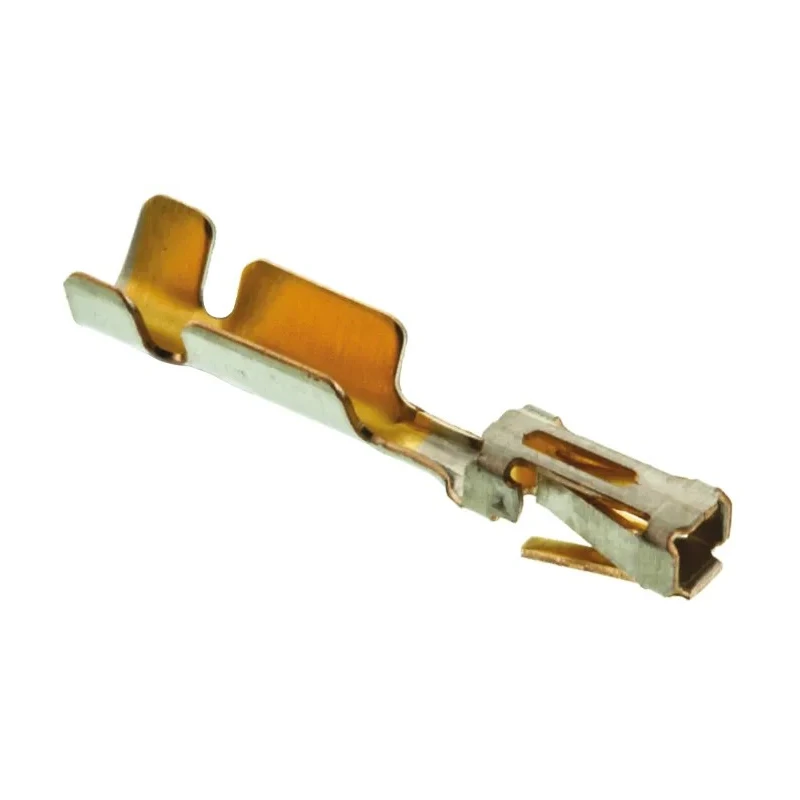 TE Connectivity AMPMODU MOD IV Female Crimp Terminal, Gold Plating, Phosphor Bronze, 4.4A, 26–20 AWG, 12.3mm 141603-4