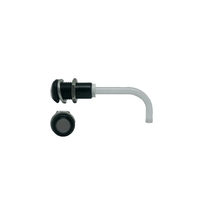 Bivar 1-Way Right Angle Rigid LED Light Pipe, Smoked, Black, Panel Mount, 9 mm Lens, 76.1mm Length RHD-0900-3000-F9PS67PR