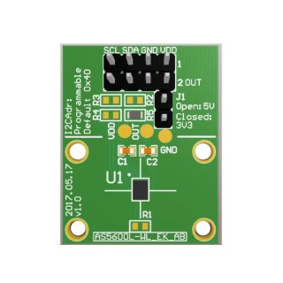 ams OSRAM Position Sensor Adapter Board AS5600L-WL_EK_AB for AS5600L, Magnetic Sensor Evaluation, RoHS, Austria