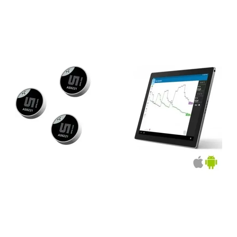 ams OSRAM Temperature Sensor Demonstration Kit, Bluetooth-Enabled Development Tool for AS6221 AS6221-DK