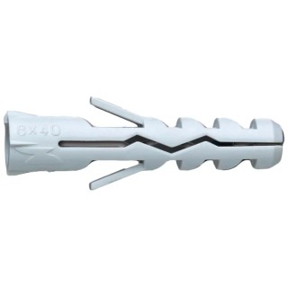DeWALT Nylon Wall Plug 25 mm Length, 5 mm Drill Diameter, Anti-Rotation Barbs DFM3440000