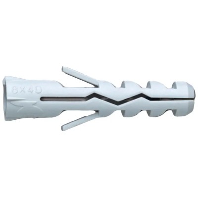DeWALT Nylon Wall Plug 25 mm Length, 5 mm Drill Diameter, Anti-Rotation Barbs DFM3440000