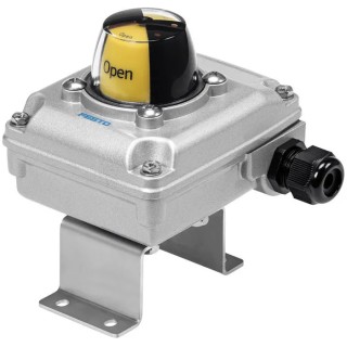 Festo Screwed Terminal 10 Pin Pneumatic Sensor IP67 250V Angular Die Cast Aluminium SRBC-CA3-YR90-MW-22A-1W-C2P20