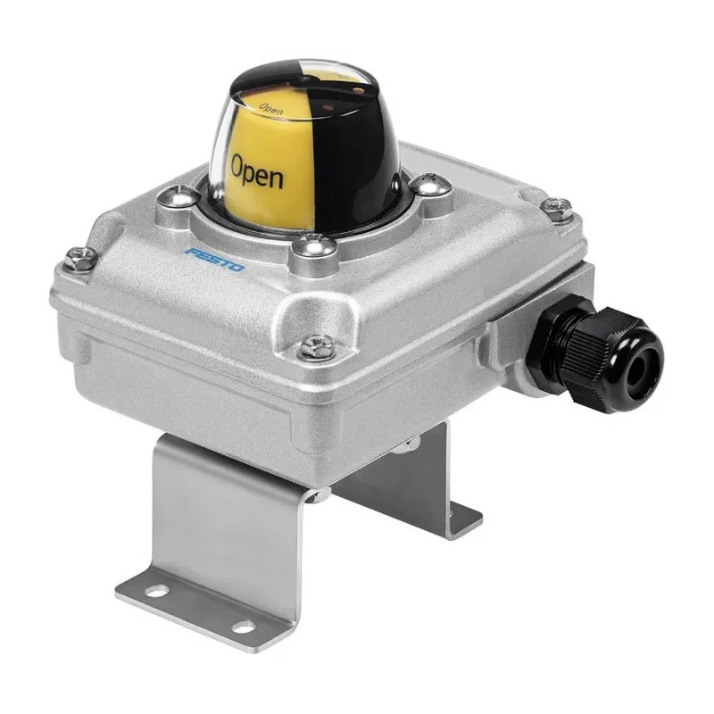 Festo Screwed Terminal 10 Pin Pneumatic Sensor IP67 250V Angular Die Cast Aluminium SRBC-CA3-YR90-MW-22A-1W-C2P20